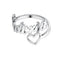 Colar, Anel, Brincos e Pulseira Personalizados Prateados