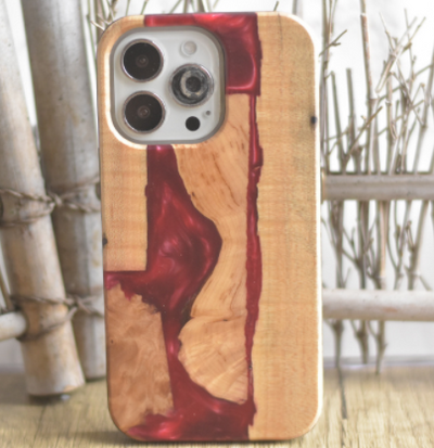 Funda para Móvil de Madera y Resina | Protección Anticaídas con Grano Único - Image 10