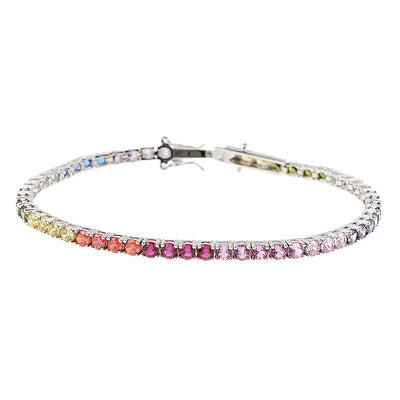 Pulsera Tenis Plata 925 con Zirconia Cúbica para Parejas - Image 10