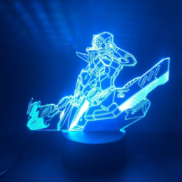 Lámpara 3D LED Ashe - Iluminación Nocturna Heroica