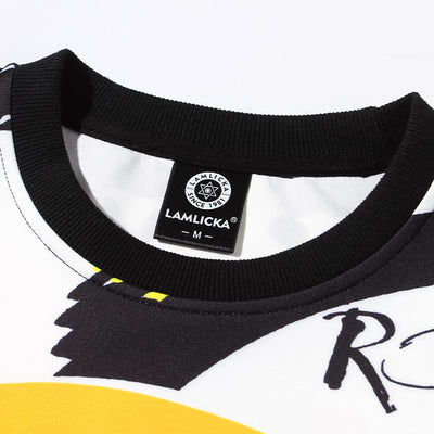 Suéter Cuello Redondo con Estampado Graffiti para Hombre y Mujer - Image 2