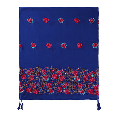 Chal de Viaje Elegante con Bordado Artesanal - Image 23