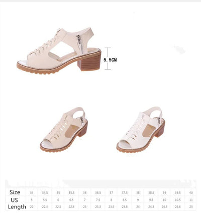Sandalias Femeninas de Color Sólido con Cierre Lateral - Estilo Moderno y Cómodo - Image 15