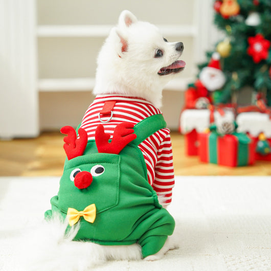 Abrigo Navideño para Mascotas - Suéter Reno con Bolsillo para Perros y Gatos - Image 16