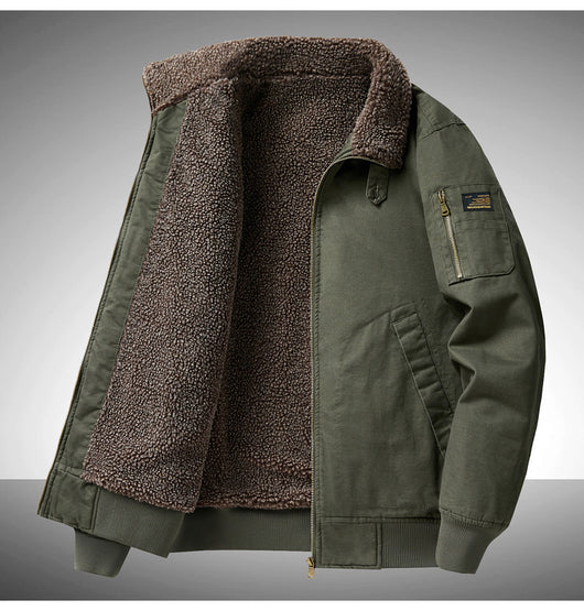 Overol Casual Holgado de Algodón Grueso Forrado en Fleece para Tallas Grandes - Image 19