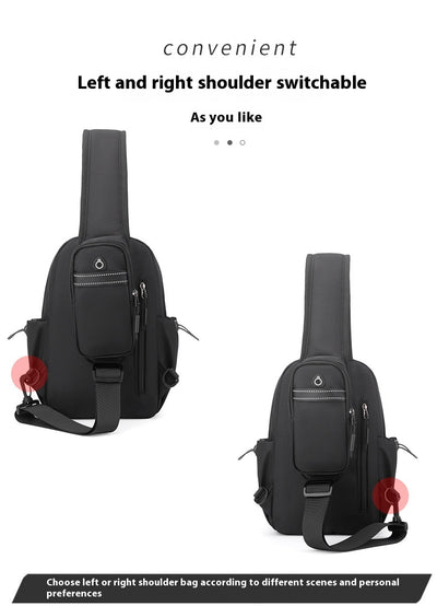 Mochila Pecho Oxford para Hombre - Bolsa Cruzada Funcional - Image 21