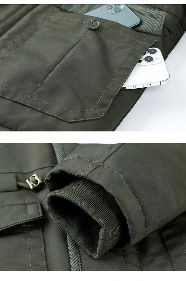 Cotton Jacket with Wool Lining