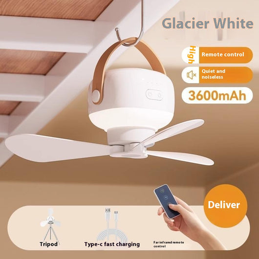 Ventilador Eléctrico Portátil para Camping con Luz Nocturna Silenciosa - Image 8