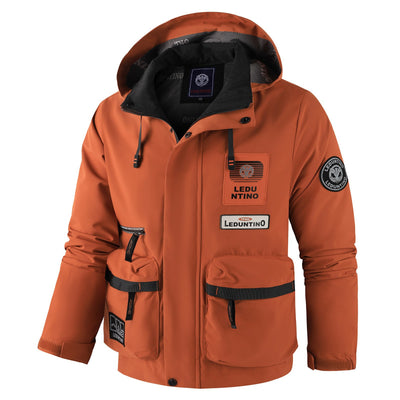 Chaqueta de Trabajo Tipo Piloto con Capucha para Hombre - Image 17