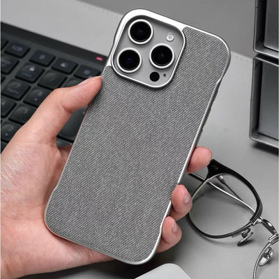 Funda de Celular con Diseño Cuero Cáñamo