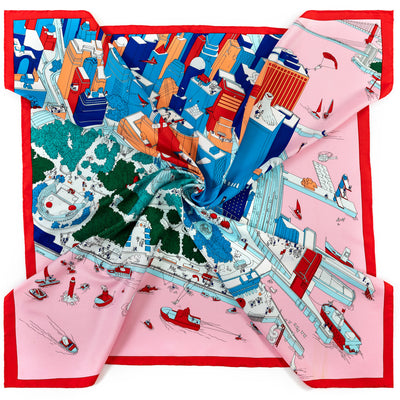 Pañoleta Estampada de Twill 90cm - Versátil y Elegante