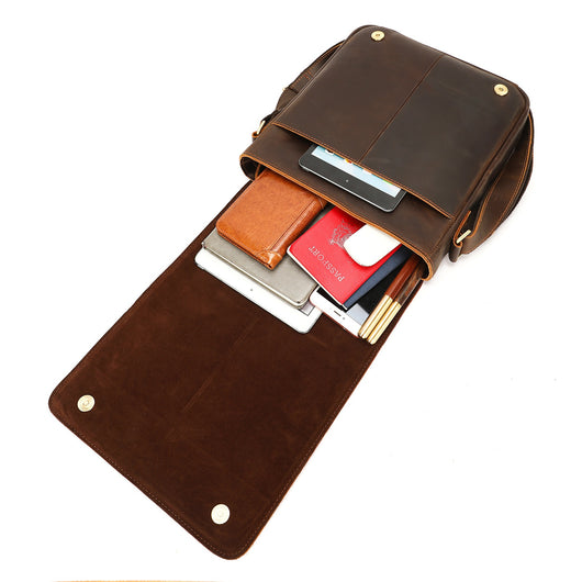 Bolsa Crossbody de Cuero Premium para Hombre - Diseño Versátil y Elegante - Image 5