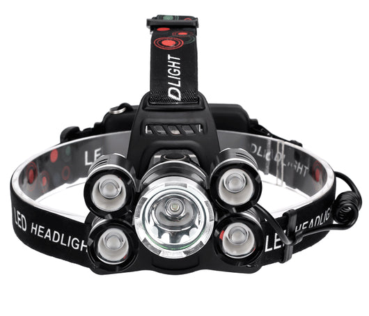 Linterna Frontal LED de Alta Potencia 5 Luces - Image 3