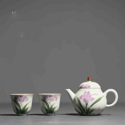 Tetera de Porcelana Pintada a Mano con Decoración Bajo Esmalte - Image 13