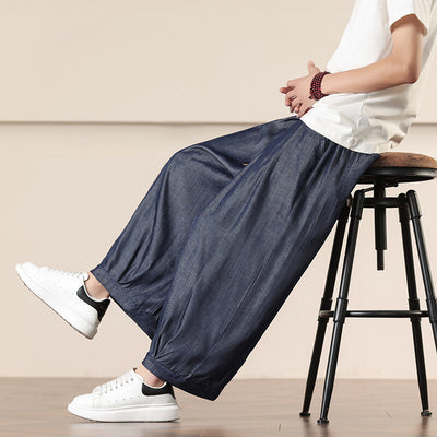 Pantalones Harem Retro Sueltos Talla Grande para Hombre - Image 10