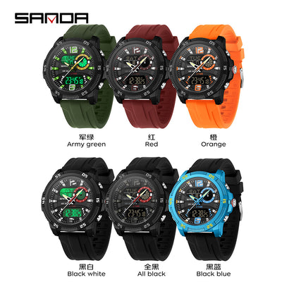 Reloj Deportivo Electrónico SANDA con Alarma y Luz Nocturna para Hombre - Image 3