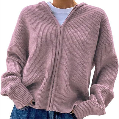Cardigan Holgado de Punto Grueso con Cierre - Image 13