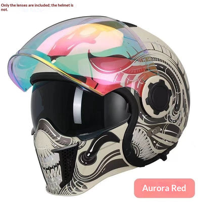 Casco Vintage con Lentes de Visión Nocturna Anti-Destello - Image 12