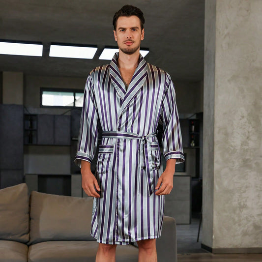 Bata de Seda para Hombre - Cómoda y Elegante para Verano