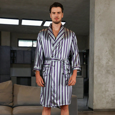Bata de Seda para Hombre - Cómoda y Elegante para Verano