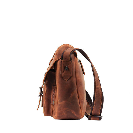 Bolso Mensajero de Cuero Retro para Hombre - Gran Capacidad - Image 13
