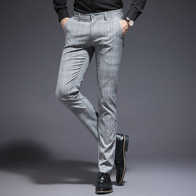 Pantalones Casuales a Cuadros Slim Fit para Hombre - Image 3