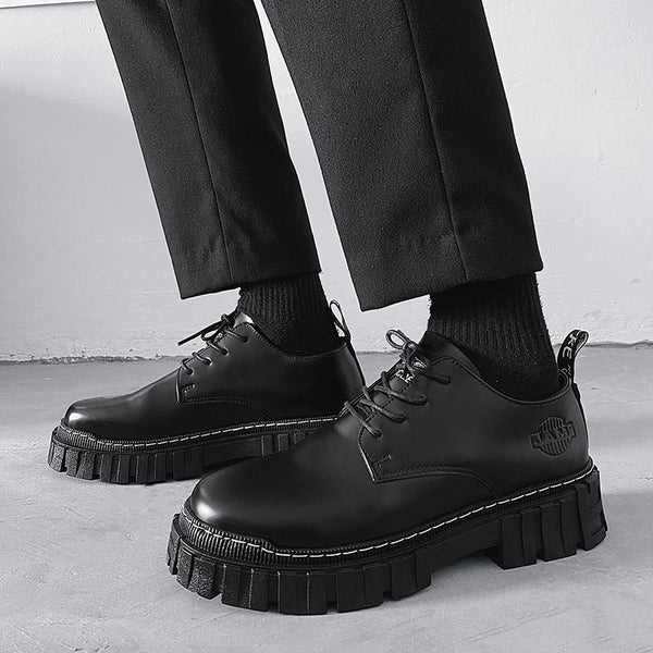 Botas Martin Casual de Cuero Estilo Hong Kong para Jóvenes