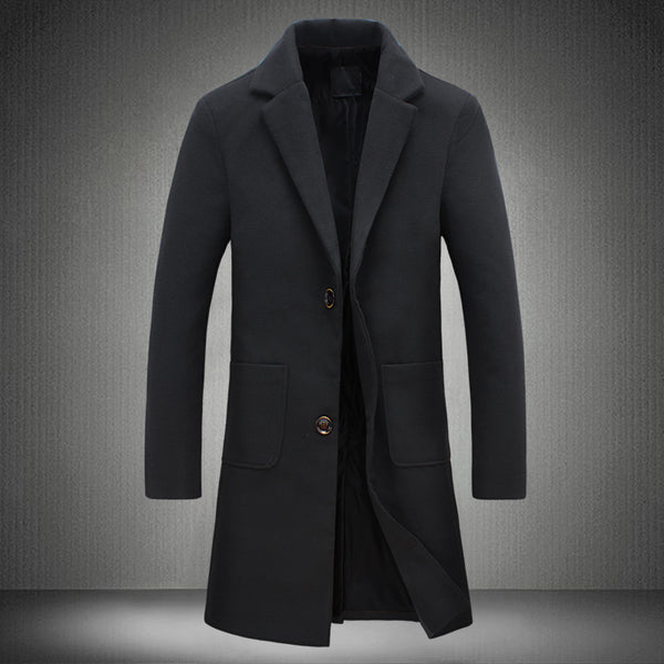 Abrigo de Lana Slim Fit para Hombre - Elegancia Moderna - Image 12