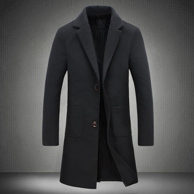Abrigo de Lana Slim Fit para Hombre - Elegancia Moderna - Image 12