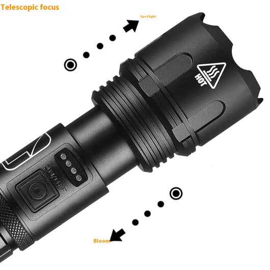 Linterna LED Recargable de Alto Rendimiento con Enfoque Ajustable para Exteriores - Image 4