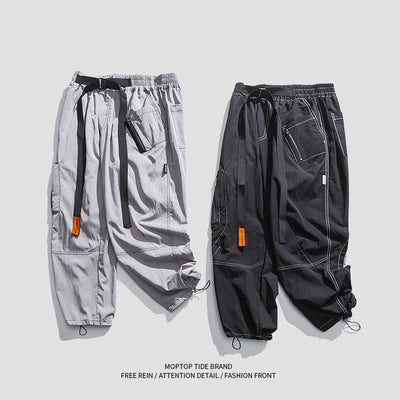 Pantalones Cargo Holgados para Hombre con Bolsillos Grandes y Costuras Reforzadas