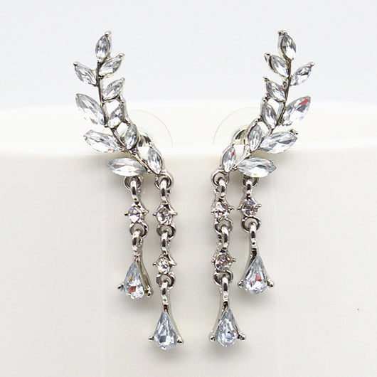 Aretes geométricos con borla larga elegante - Image 7