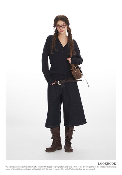 Blusa Elegante de Manga Larga con Cuello en V y Cintura Ajustada - Image 10