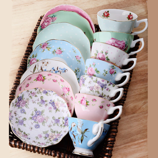 Taza de Café Porcelana Hueso Serie Clásica Europea