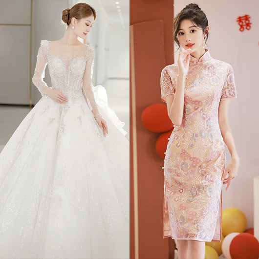 Vestido Largo Elegante con Mangas Largas para Mujer - Image 7