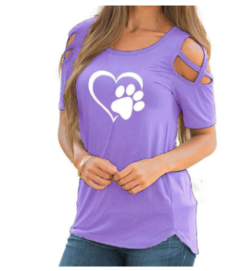 Playera Cuello Redondo con Estampado de Corazones - Image 12