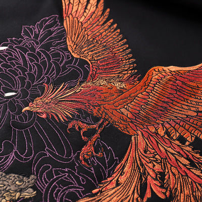 Sudadera con Capucha Dragón Tigre Bordada - Image 6
