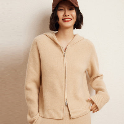 Cardigan Hoodie de Cachemira para Mujer con Cierre - Image 7