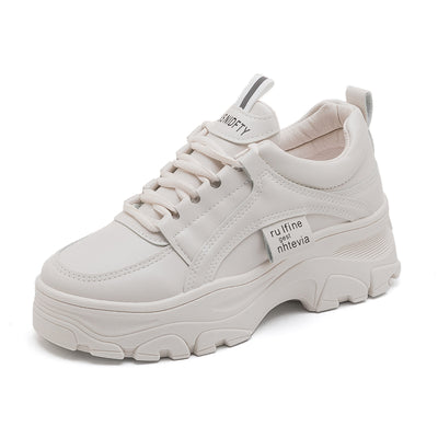 Zapatillas Blancas Deportivas para Mujer con Suela Gruesa - Estilo Trendy Otoño - Image 16