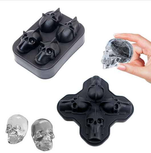 Molde de Hielo 3D Calavera de Silicona - Multiusos para Postres, Velas y Chocolate - Image 2