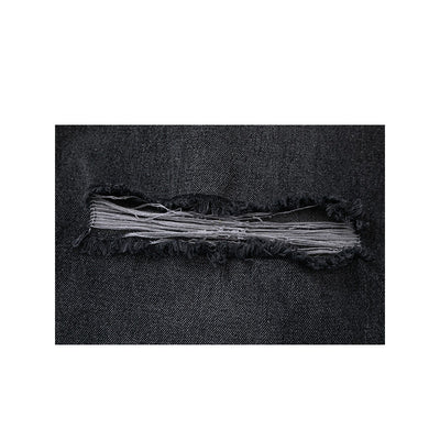 Pantalones Vaqueros Rectos Anchos Rotos con Flecos - Image 7