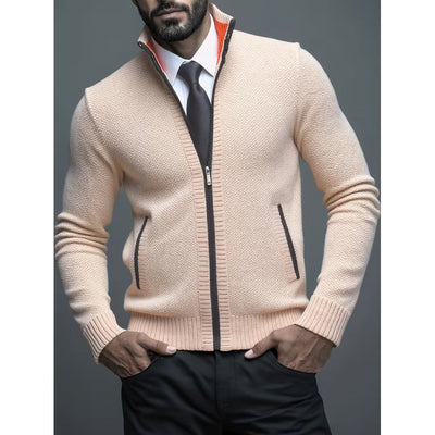 Suéter Cardigan con Cuello Alzado para Hombre - Image 7