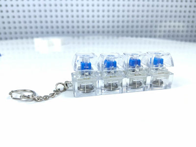 Llavero Teclado Mecánico Luminoso de Descompresión con Cristal Transparente - Image 13