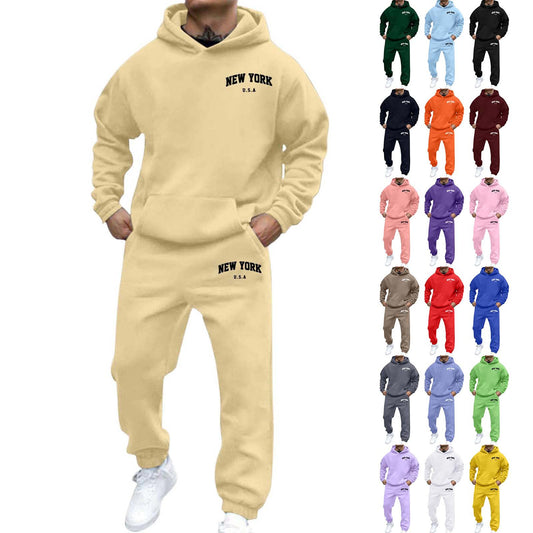 Sudadera con Capucha Forrada en Polar con Diseño Estampado para Hombre - Image 2