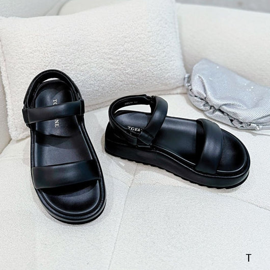 Sandalias de Plataforma Ligera con Correa - Piel de Borrego Suave y Comodidad Total - Image 4