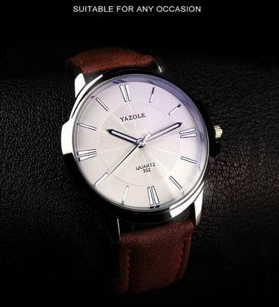 Reloj de Negocios para Hombre Resistente al Agua con Esfera Luminosa