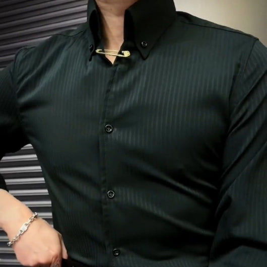 Camisa Casual con Forro de Lana Texturizado