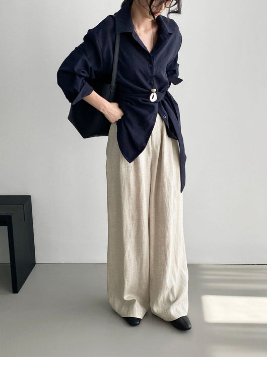 Conjunto de Blusa Casual y Pantalón Ancho con Cintura Elástica - Image 21