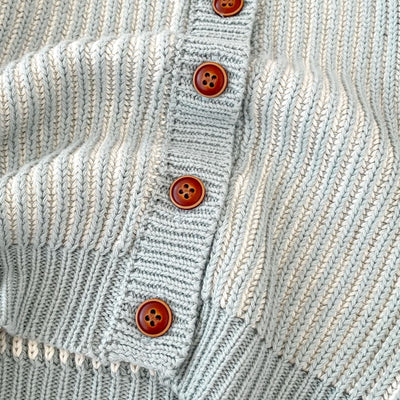 Cardigan Tejido Bicolor para Bebé con Cuello Redondo - Image 21