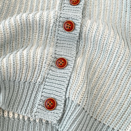 Cardigan Tejido Bicolor para Bebé con Cuello Redondo - Image 21